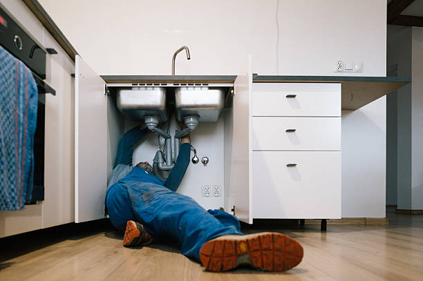Professional Drain Cleaning technician working in Huntington, NY